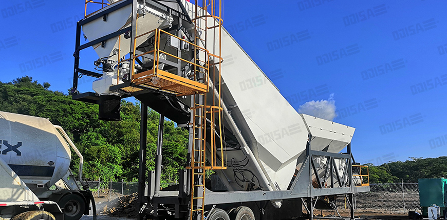 DRY BATCH MOBILE CONCRETE PLANT